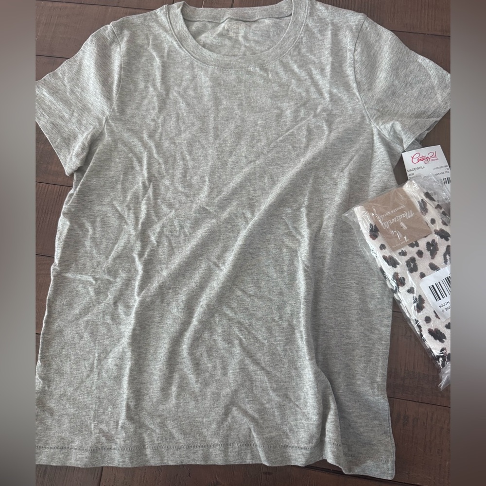 Heather Gray Women's Crewneck Tee - Brand: Madewell